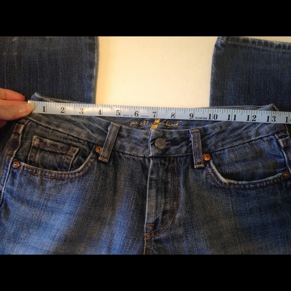 7FAMK Pink A Pocket Jeans Size 27 - Picture 3 of 8